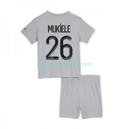Maillot de Foot Paris Saint-Germain Mukiele 26 Extérieur 2022-23 - Enfant